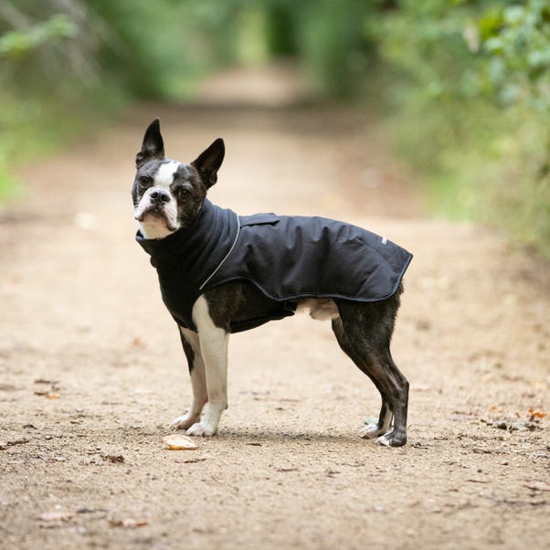 Hugo & Hudson Black Thermal Dog Coat image 1 of 9