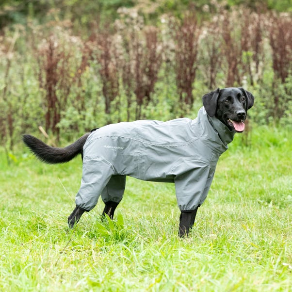 Hugo & Hudson Grey Protective Dog Coat Overalls image 1 of 7
