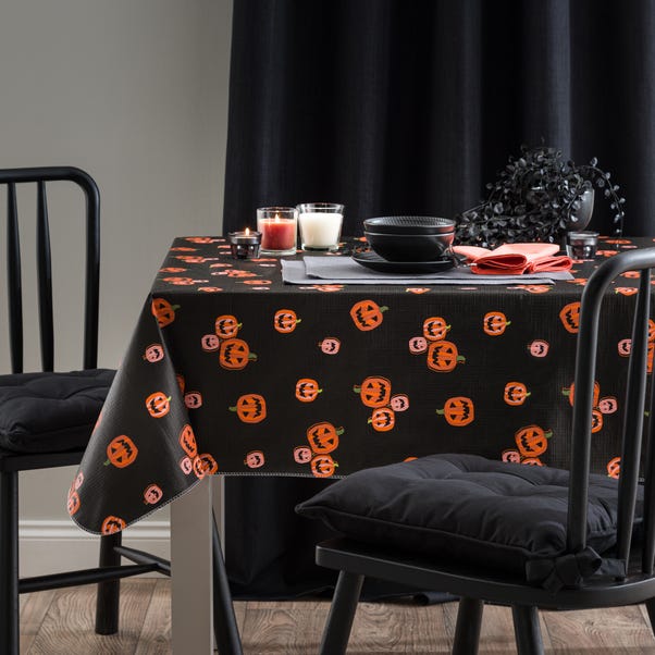 Pumpkin Wipe Clean Tablecloth image 1 of 3