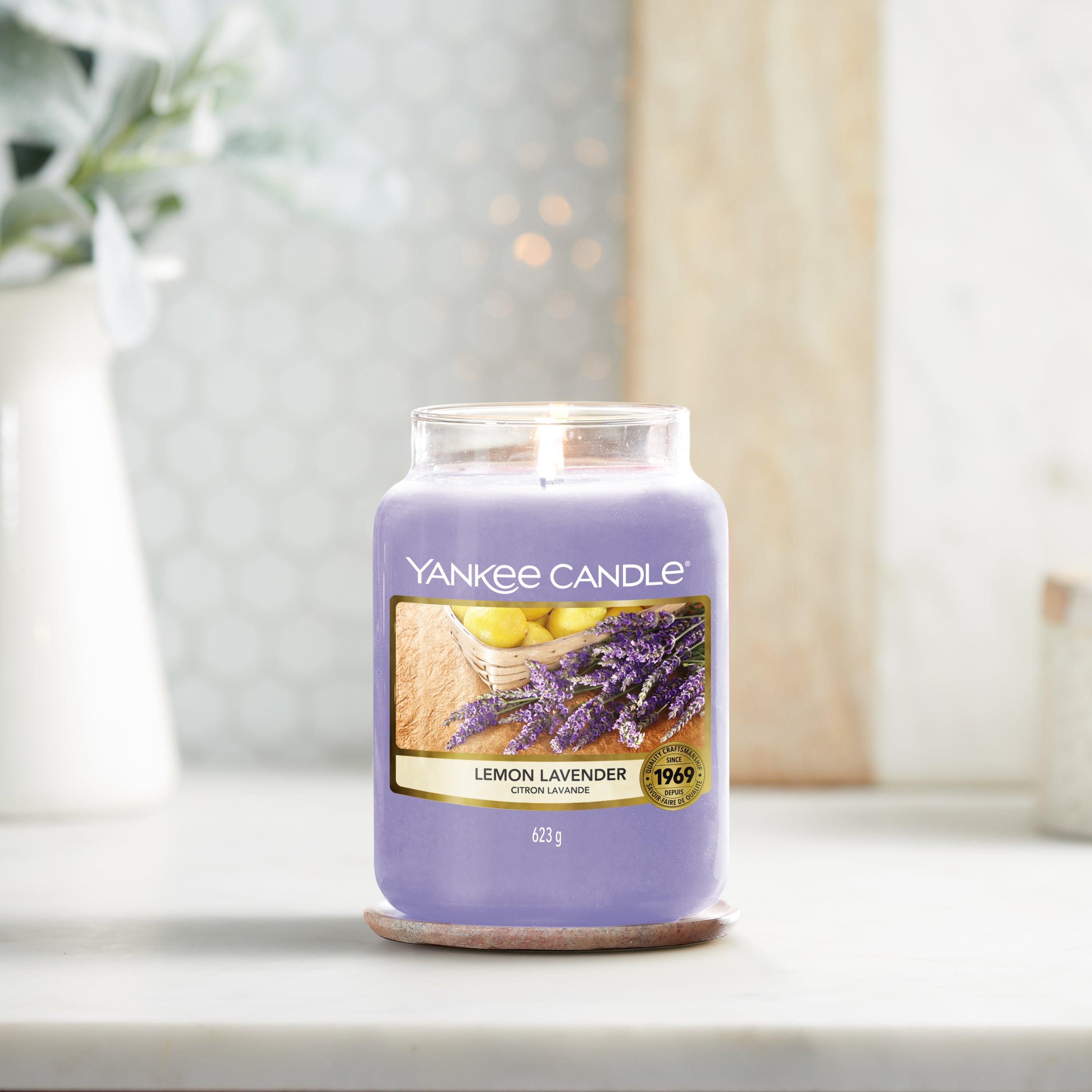 Yankee Candle Lemon Lavender - Original Large Jar Scented Candle 