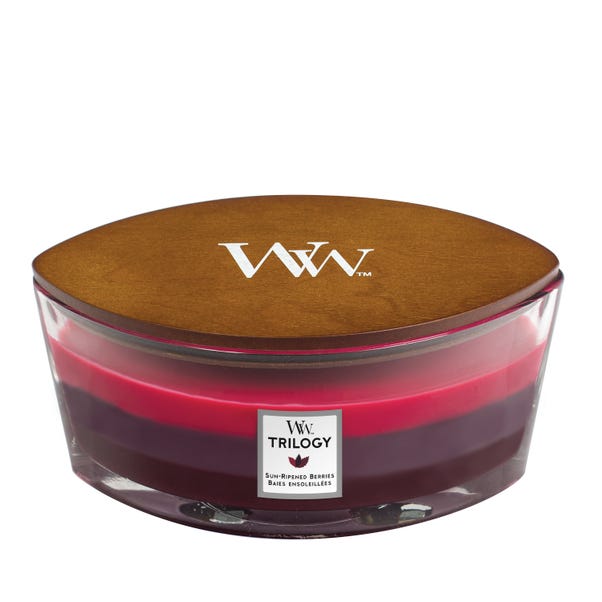 Woodwick Sun Ripened Berries Ellipse Crackle Candle image 1 of 1