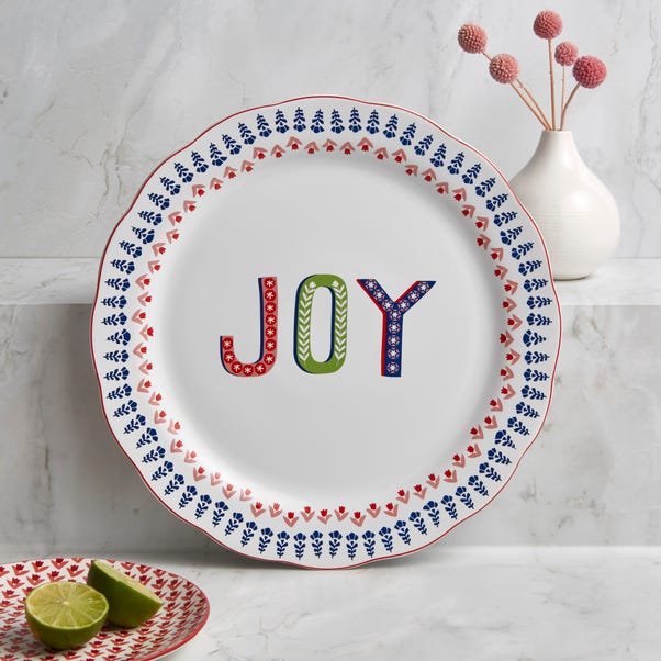 Joy Scalloped Serving Platter image 1 of 3