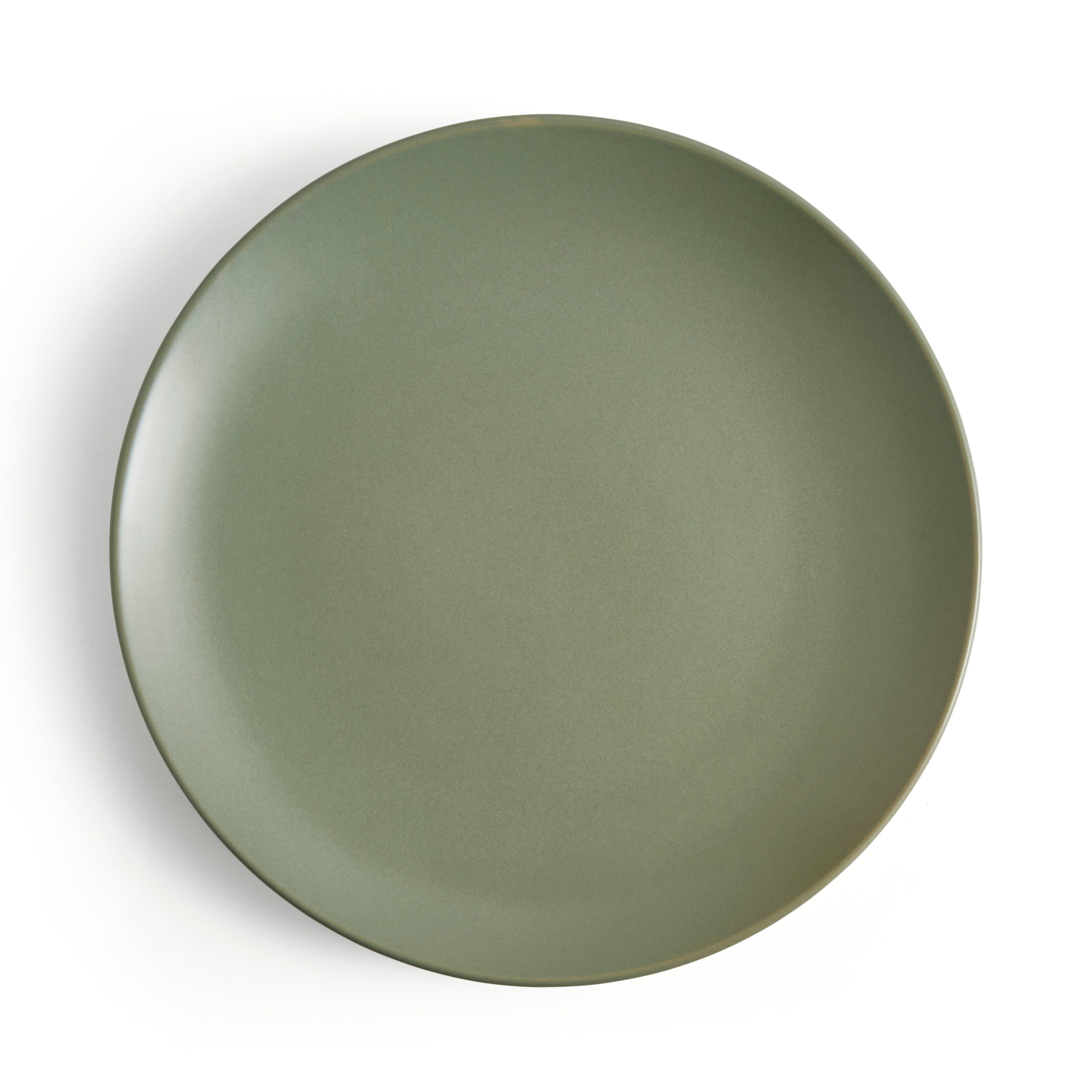 Stoneware Dinner Plate, Sage | Dunelm