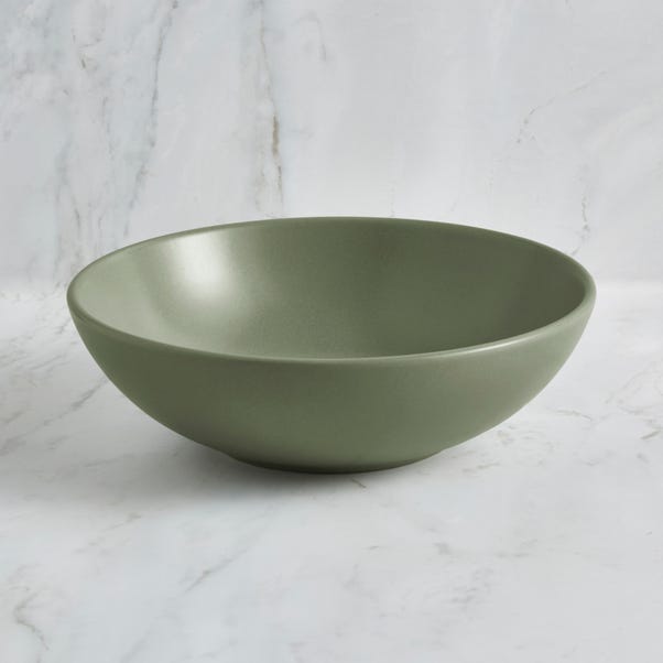 Stoneware Cereal Bowl, Sage image 1 of 2