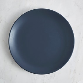 Stoneware Dinner Plate, Blue