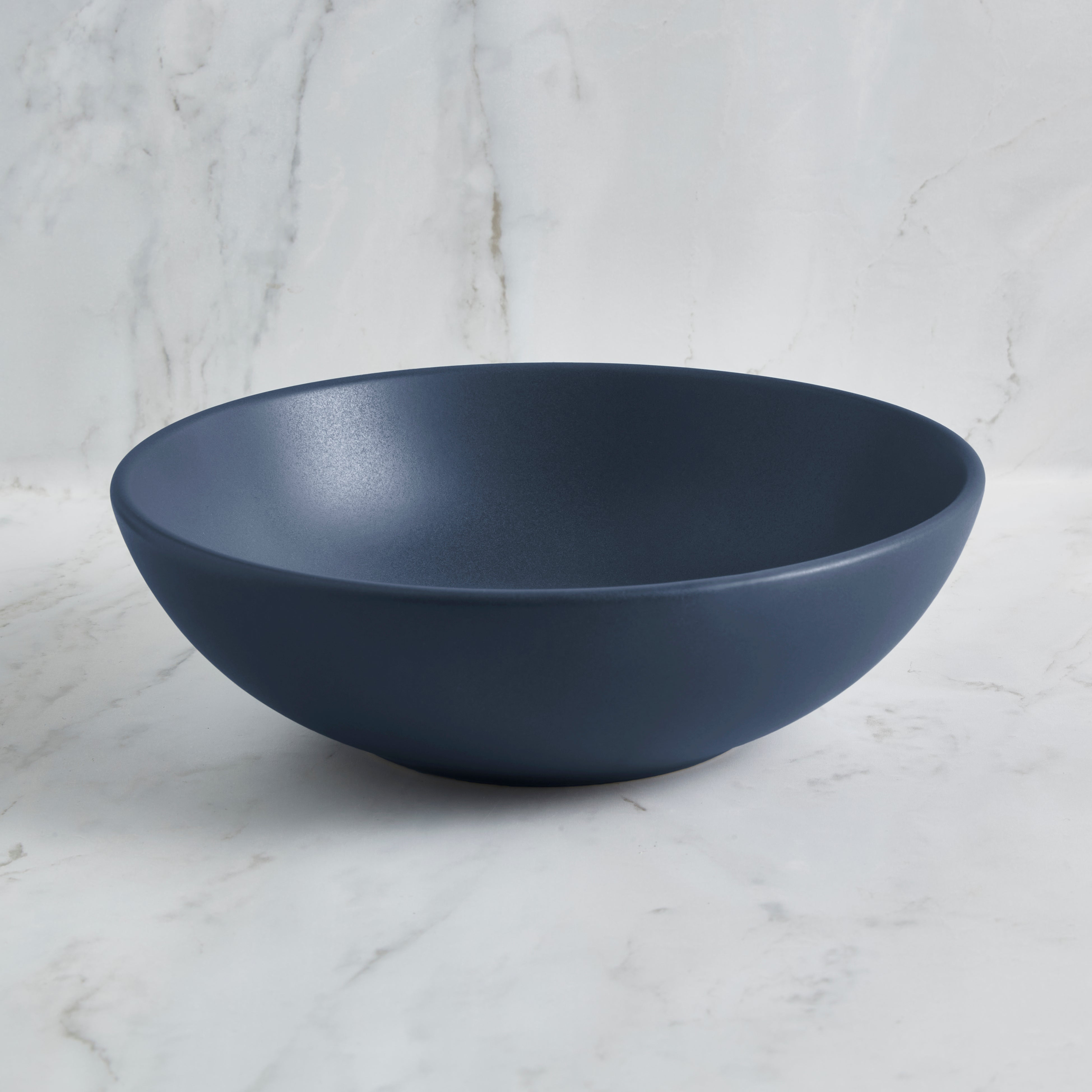 Stoneware Cereal Bowl Blue Blue