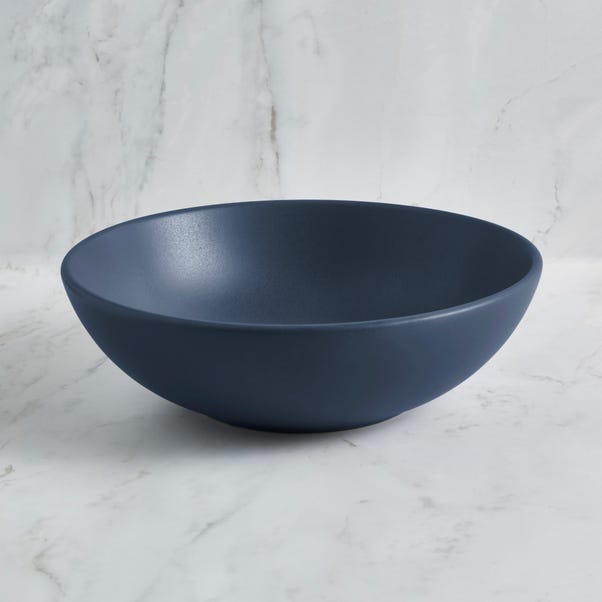 Stoneware Cereal Bowl, Blue image 1 of 2