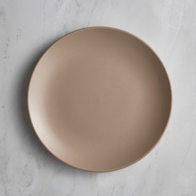 Stoneware Dinner Plate, Mushroom