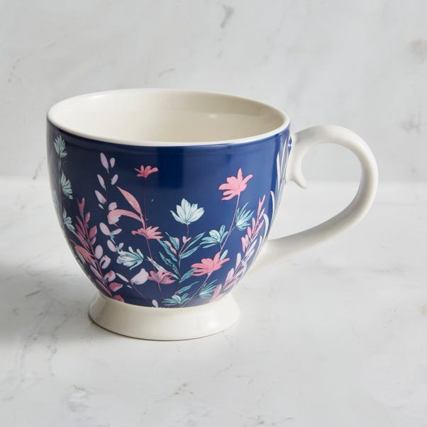 Whimsical Floral Footed Tea Cup image 1 of 2