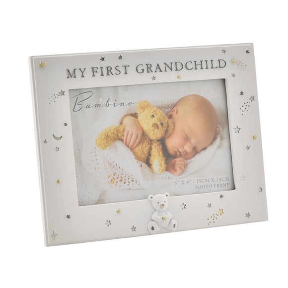 Click to view product details and reviews for Bambino Resin First Grandchild Photo Frame.