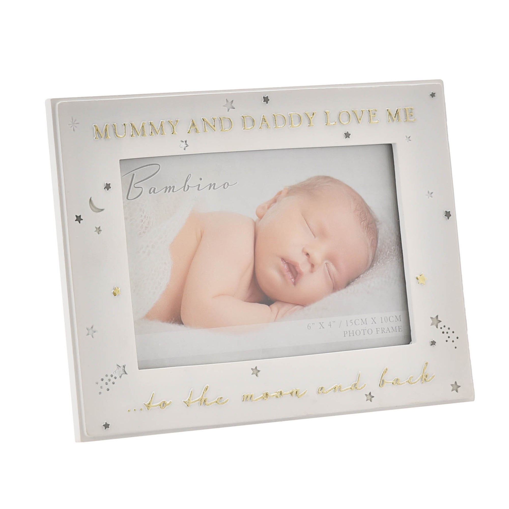 Bambino Mummy & Daddy Love Me To The Moon & Back Photo Frame