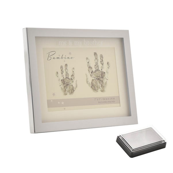 Bambino Silver Me & My Brother Hand Print Frame image 1 of 5