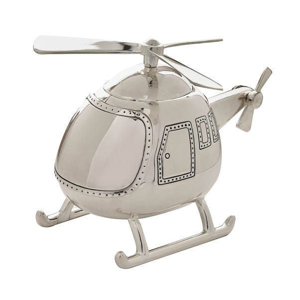 Bambino Silver Plated Helicopter Money Box  image 1 of 4