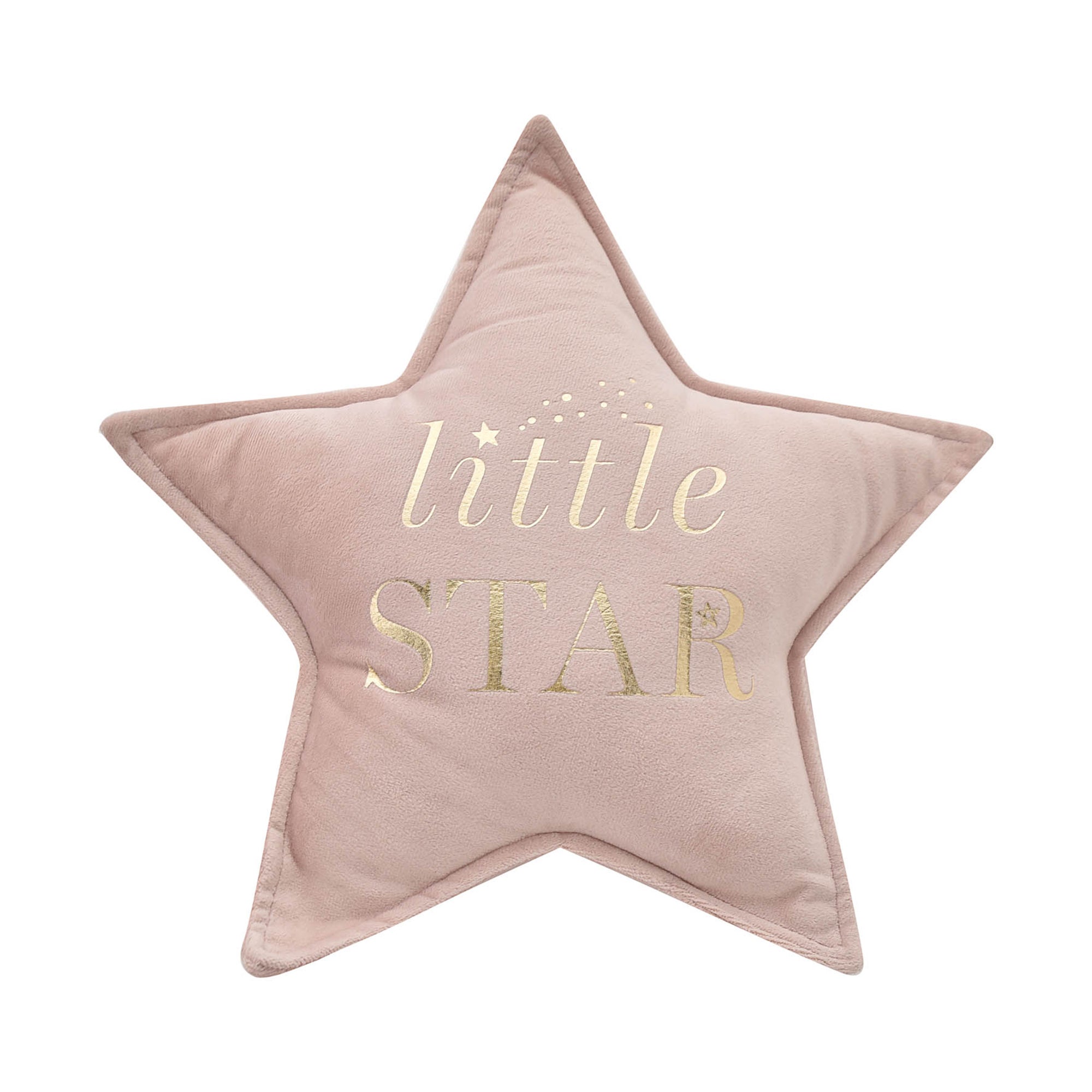 Bambino Little Star Velvet Cushion Pink