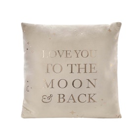 Bambino Moon and Back Velvet Cushion