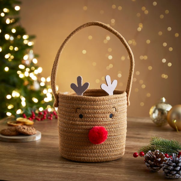 Reindeer Hamper Basket image 1 of 3