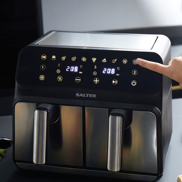 Salter 7.6L SS Dual Air Fryer image 1 of 5