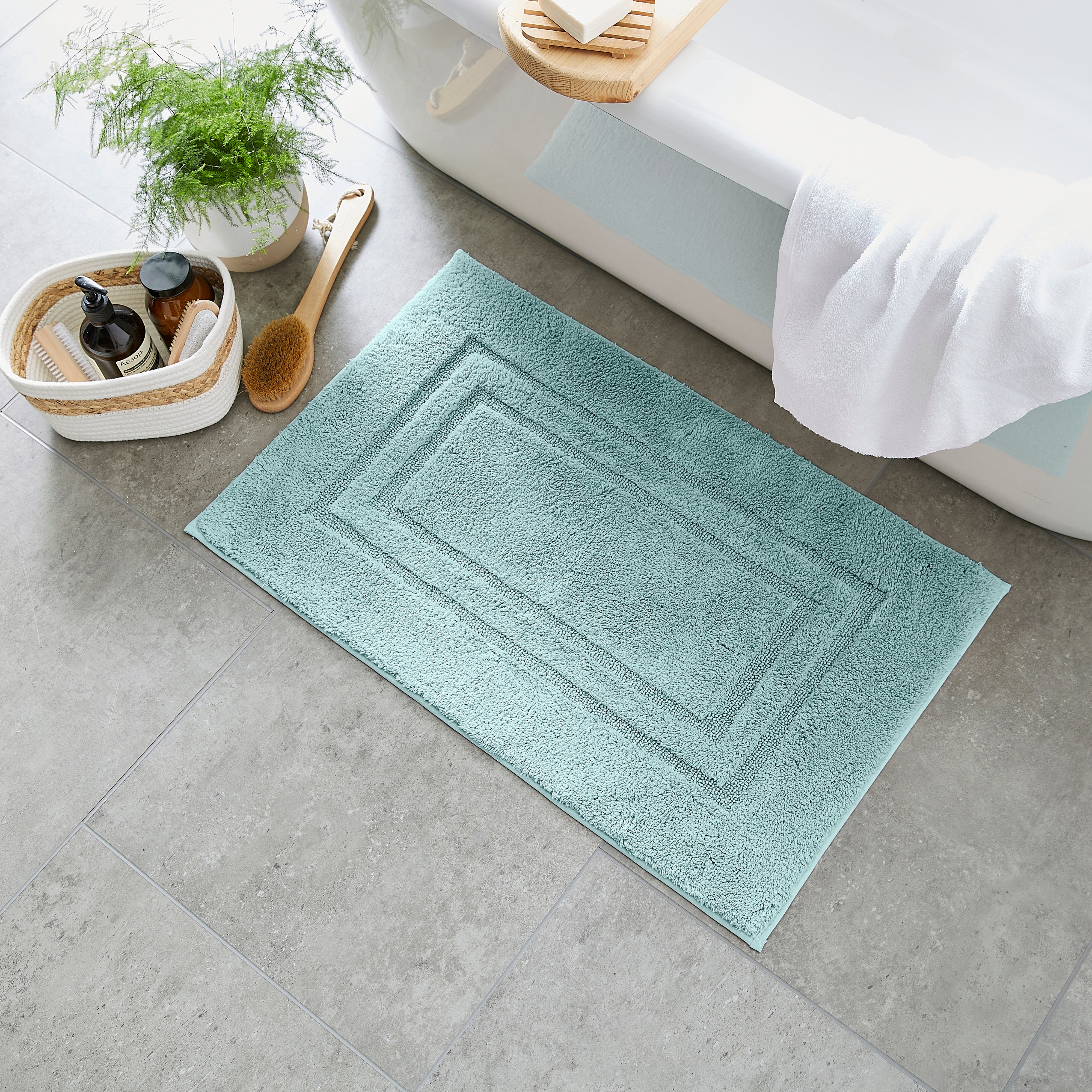Large size cotton bath mat, choose size and design