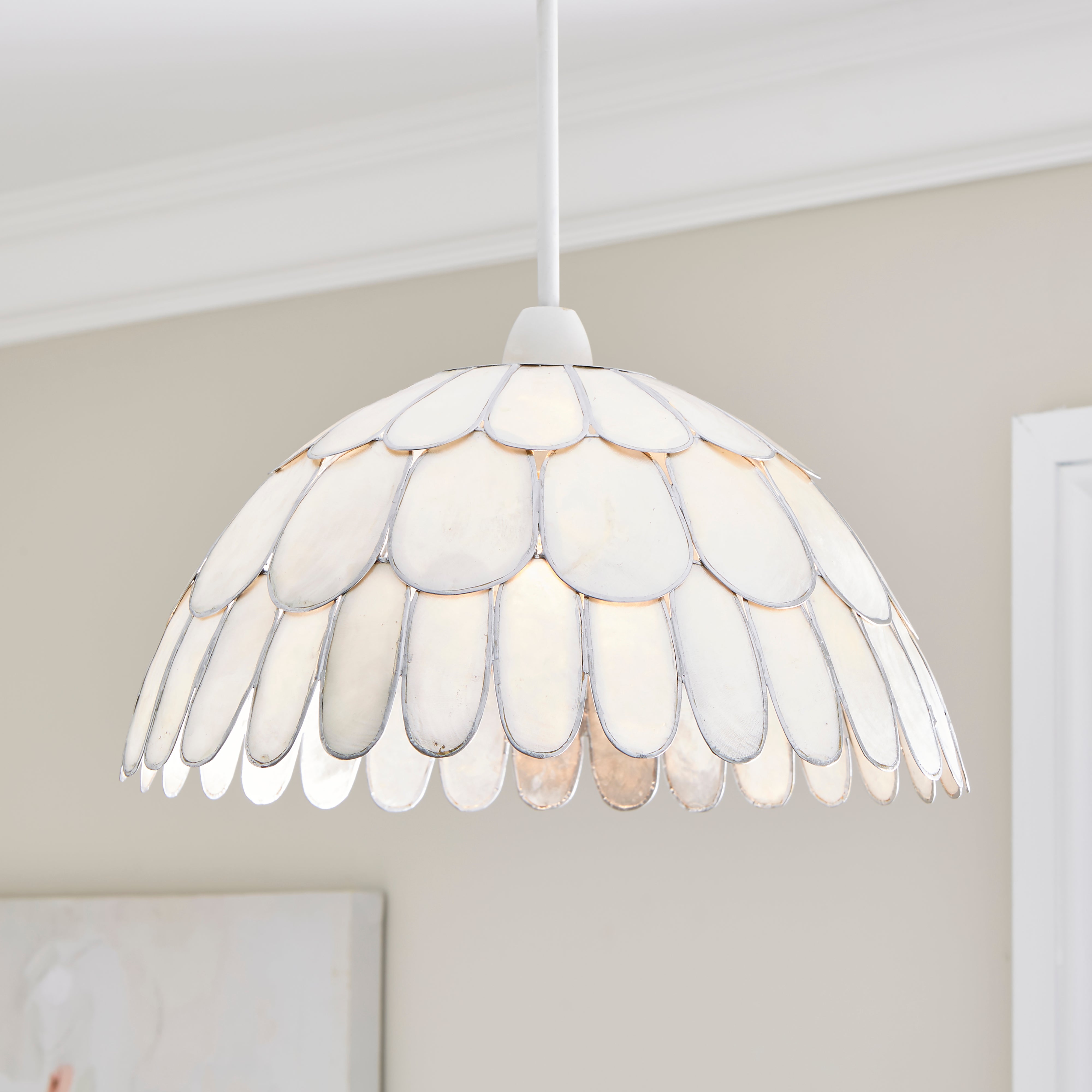 Capiz 3 Tiered Easy Fit Pendant Shade