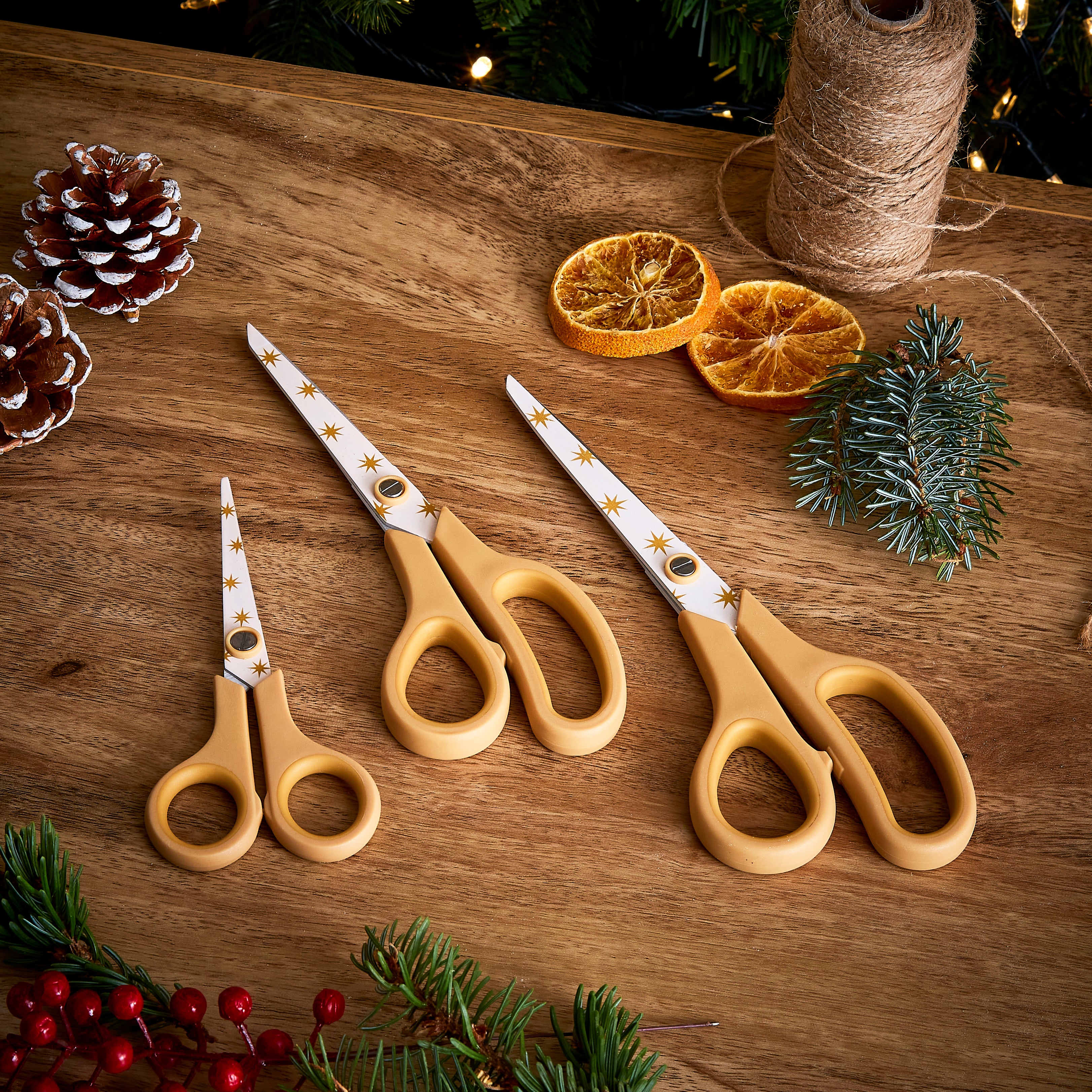 Pack of 3 Festive Joy Scissors