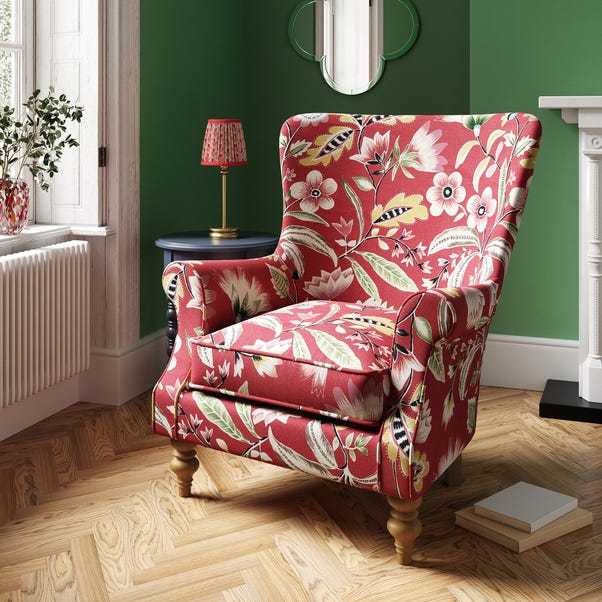 Charbury Joy Floral Print Occasional Armchair image 1 of 8