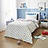 Football Blue Reversible Duvet Cover and Pillowcase Set Single Blue undefined