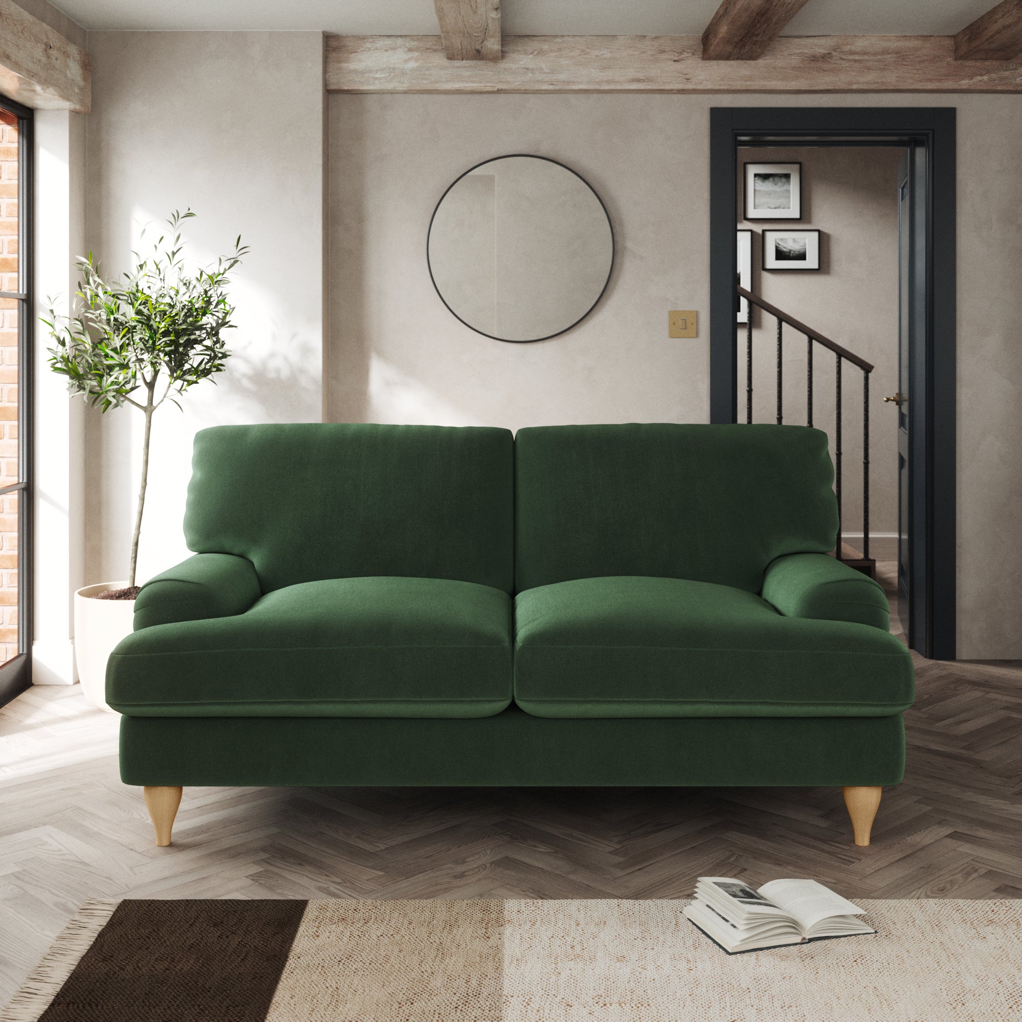 Darwin Large 2 Seater Sofa Green