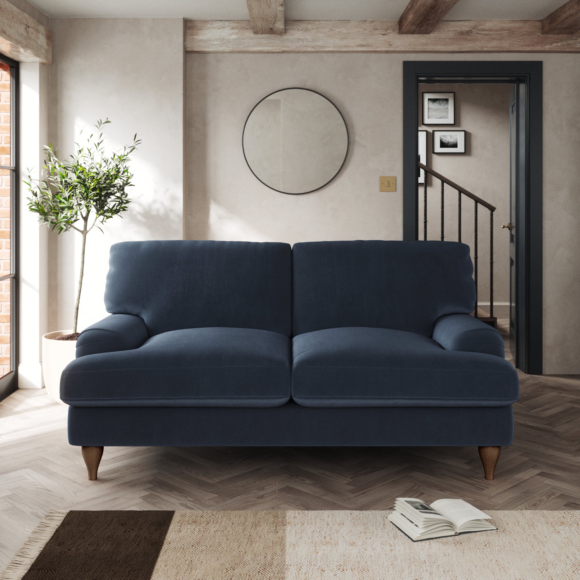 Darwin Large 2 Seater Sofa Navy