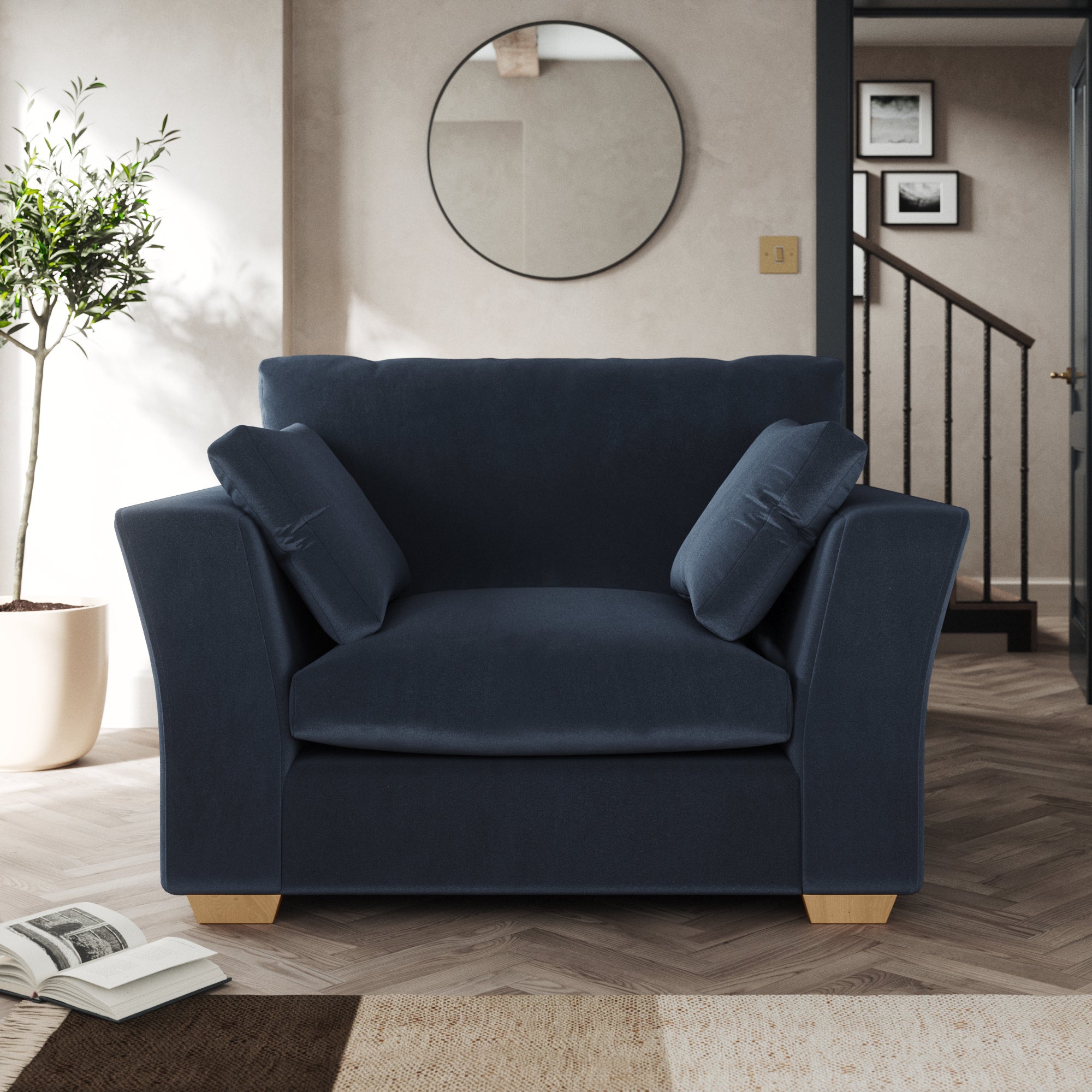 Blakeney Snuggle Chair Navy