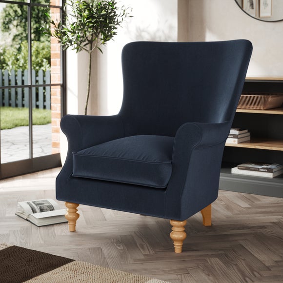 High back deals wing chair dunelm