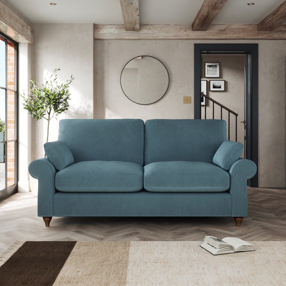 Salisbury 2 Seater Sofa Cosy Velvet Pacific