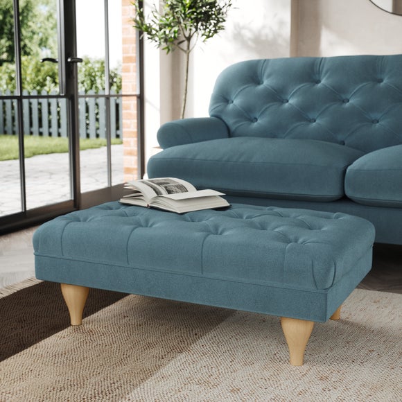 Teal footstool outlet dunelm