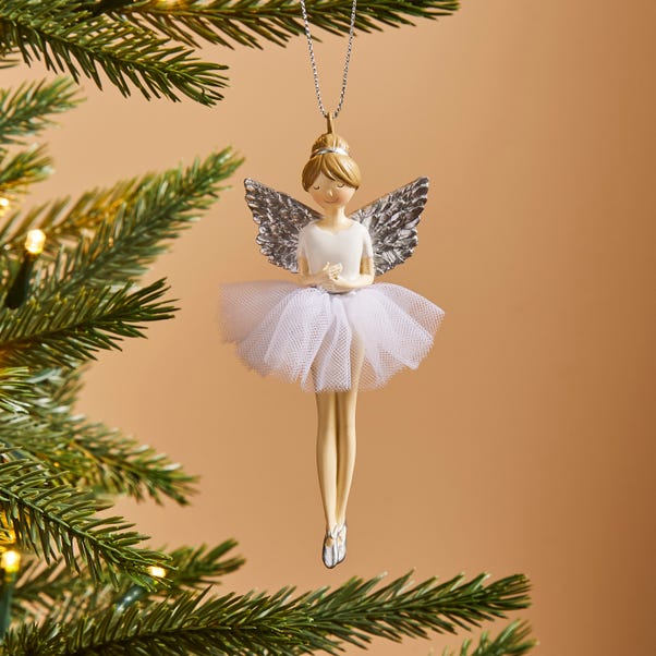 White and Silver Fairy Hanging Decoration image 1 of 3
