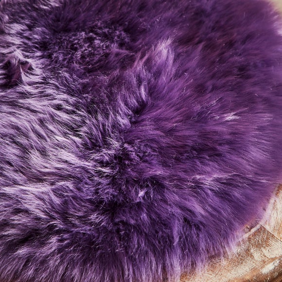 Round Sheepskin Seat Pad Dunelm