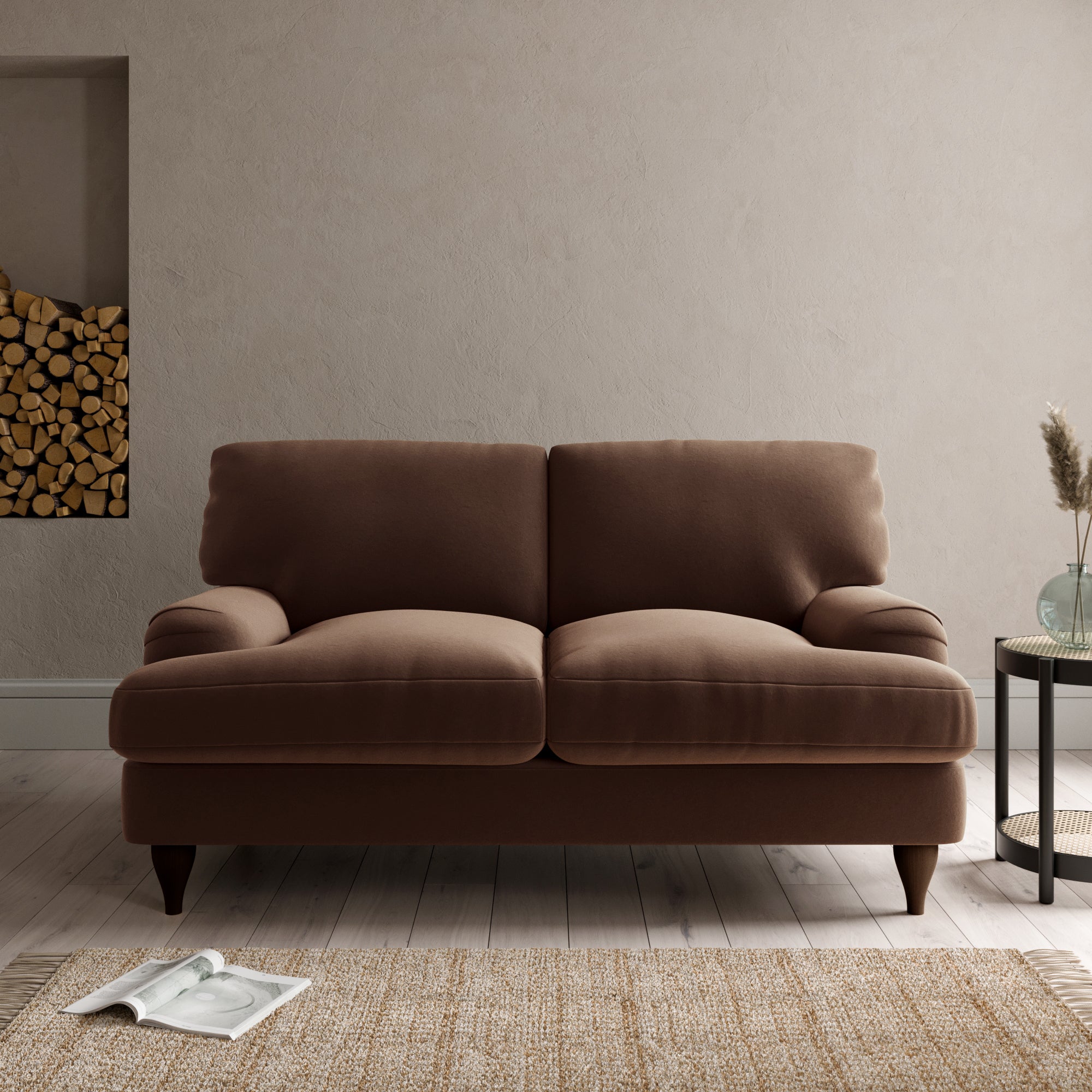 Darwin 2 Seater Sofa Brown