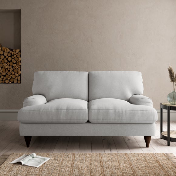 Darwin 2 Seater Sofa Textured Weave Silver