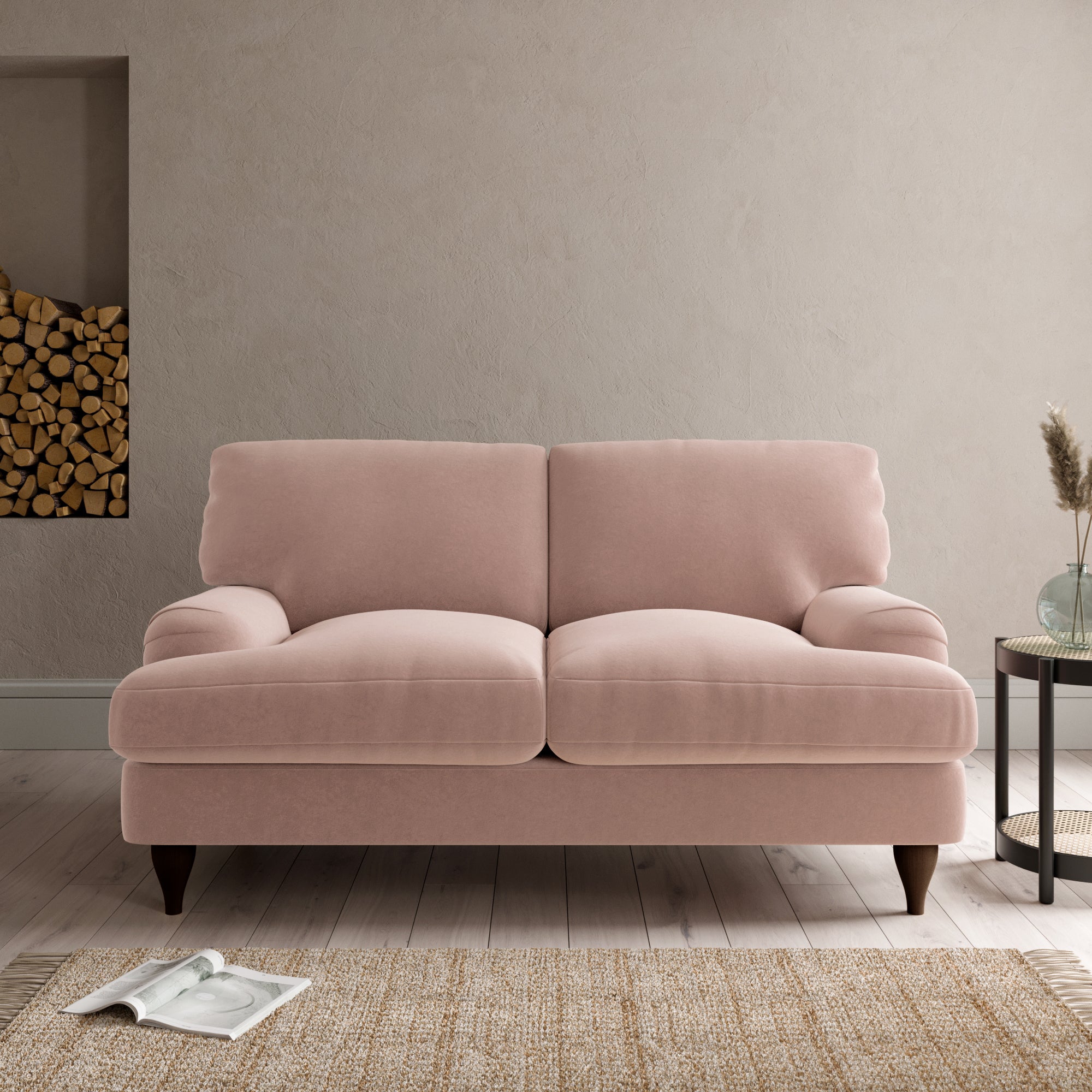 Darwin 2 Seater Sofa Pink