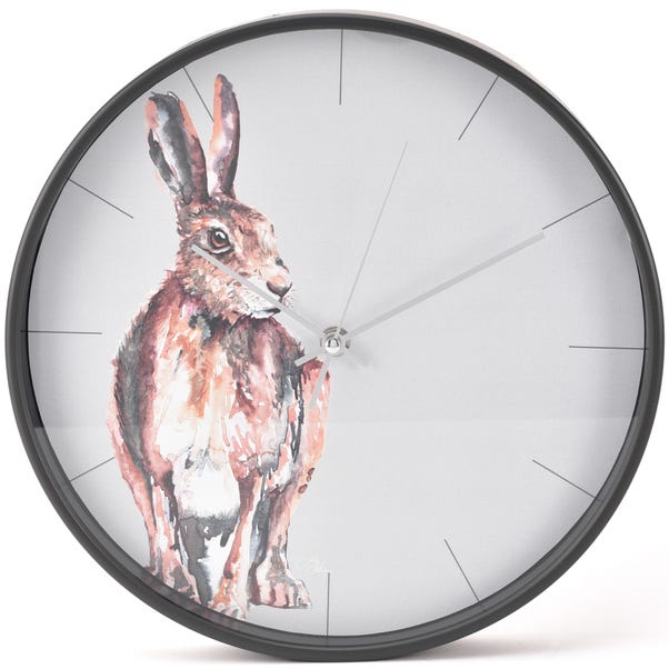 Meg Hawkins Hare Wall Clock image 1 of 2