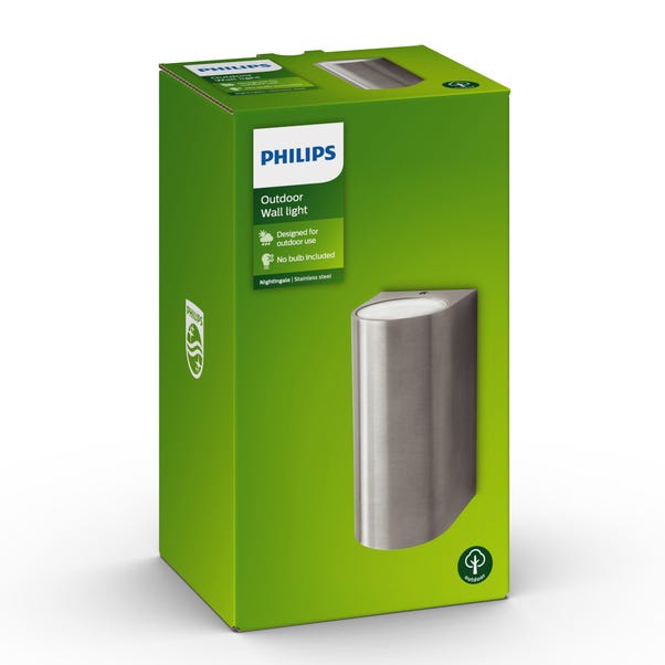 Philips Nightingale Integrated LED Outdoor Wall Light image 1 of 2