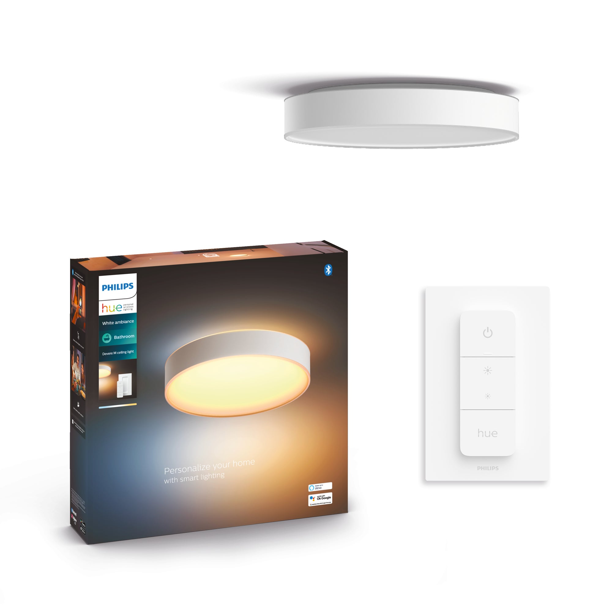 Philips HUE Devere Smart LED Ceiling Light White