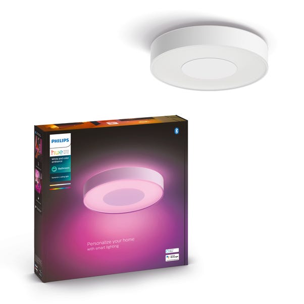 Philips HUE Xamento Large Smart LED Flush Ceiling Light image 1 of 7