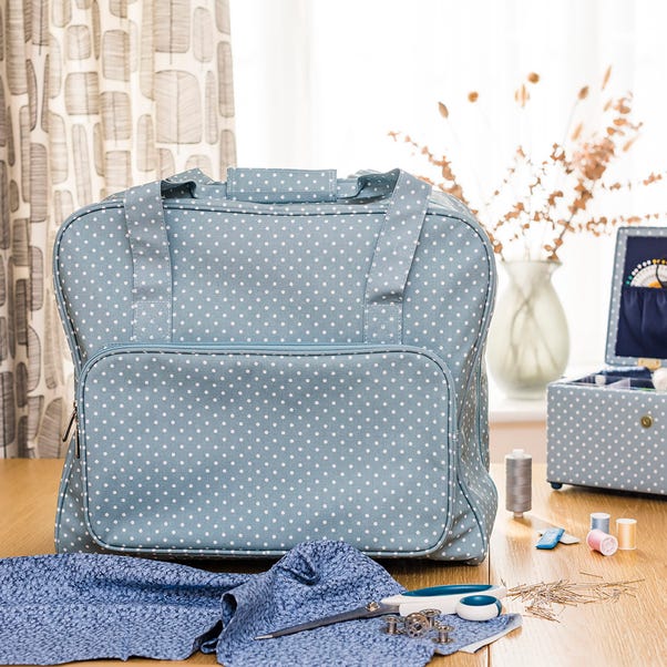 Blue Tiny Dots Sewing Machine Bag image 1 of 5
