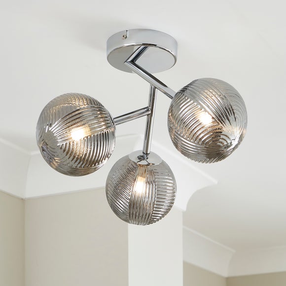 Dunelm chrome online ceiling lights