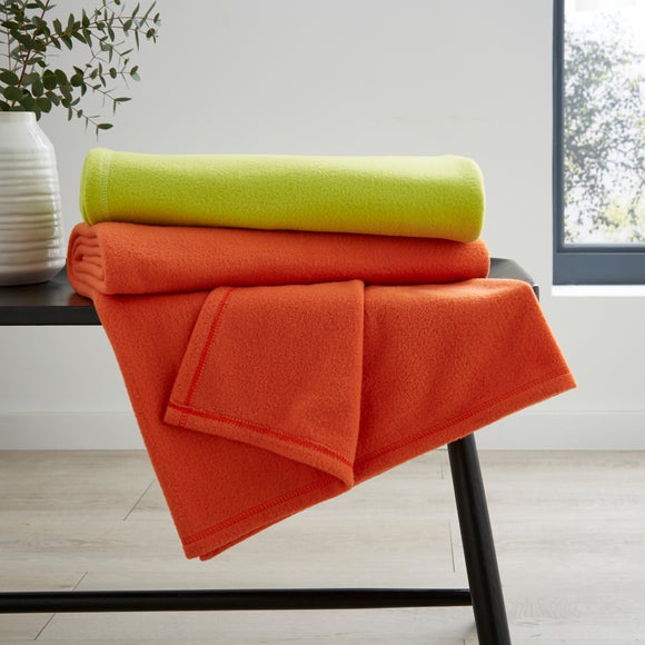 Orange discount throws dunelm