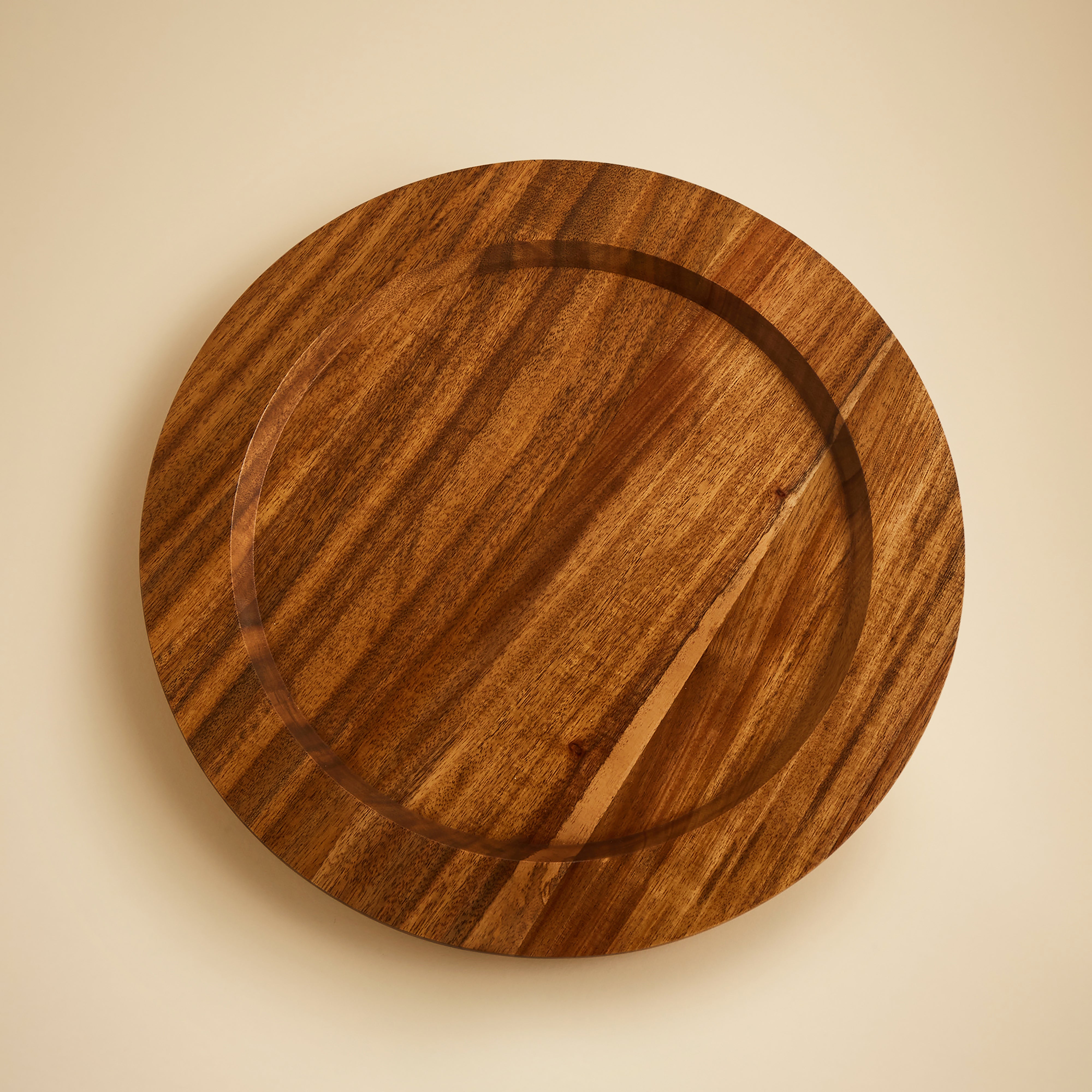 Acacia Wood Charger Plate | Dunelm