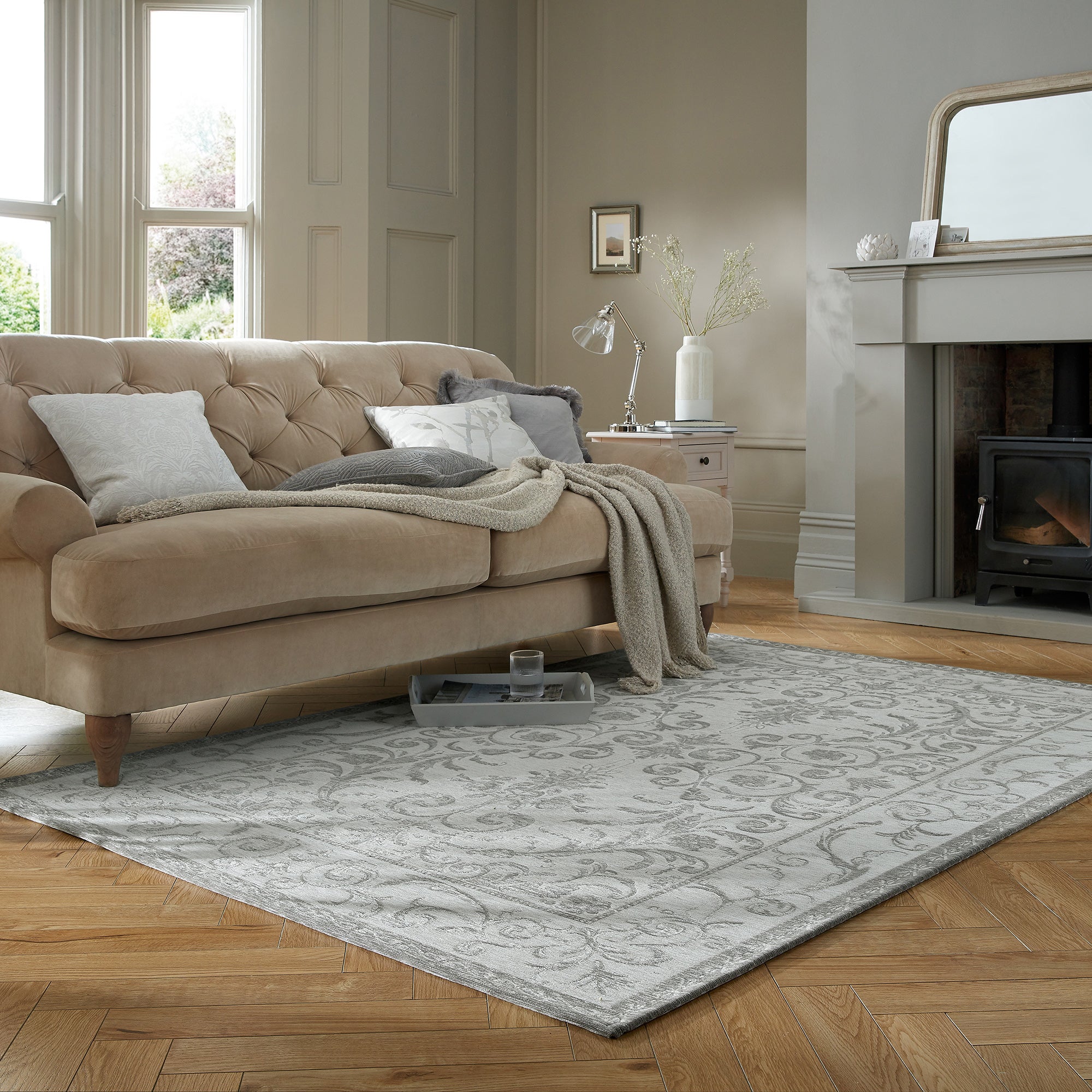 Dorma Regency Chenille Rug Dorma Regency Grey