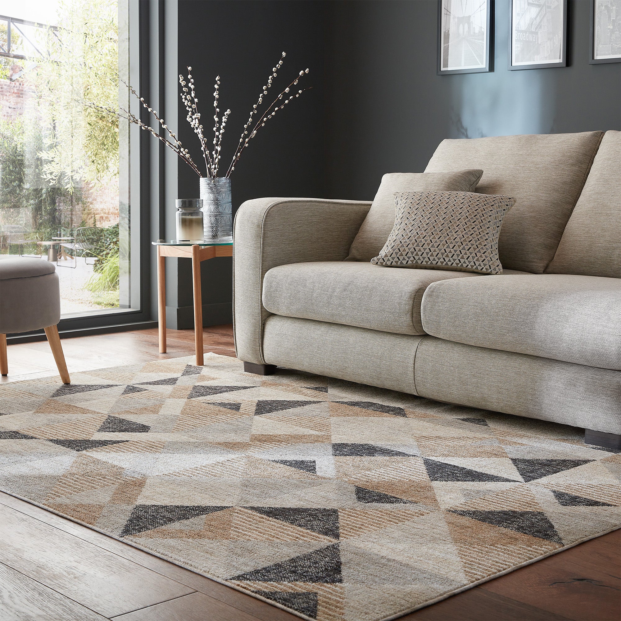 Fuse Recycled Geo Rug Fuse Geo Natural