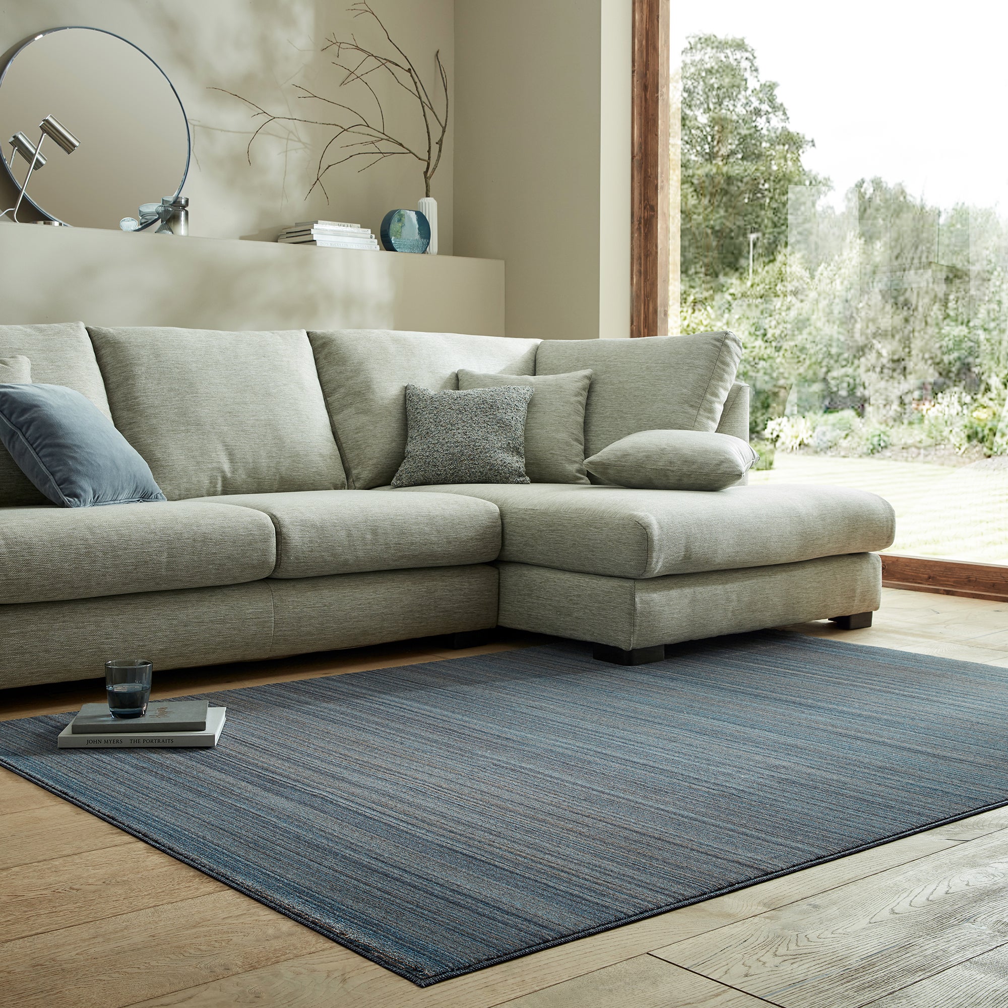 Calvi Marl Rug Calvi Blue