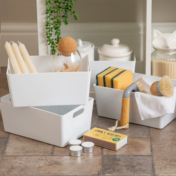 White Storage Boxes & Baskets | Dunelm