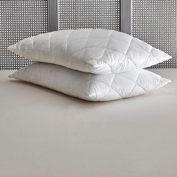 Anti Allergy Pillow Protector Pair White